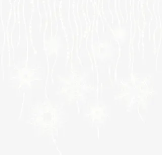 线与雪花漂浮素材免抠