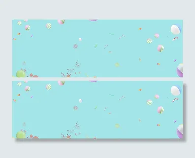清新蓝色简约淘宝糖果banner背景高清