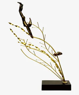 家居树枝装饰雕塑免抠
