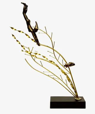 家居树枝装饰雕塑免抠