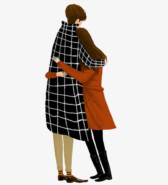 相拥的情侣免抠