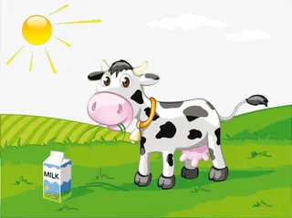 吃草的奶牛免抠