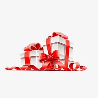 白色礼盒免抠