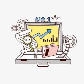 卡通手绘互联网科电脑免抠免抠