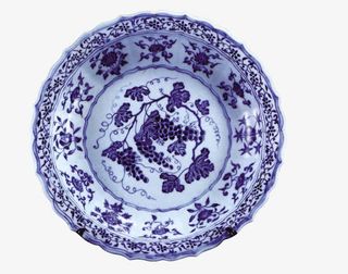 青花瓷花纹素材免抠