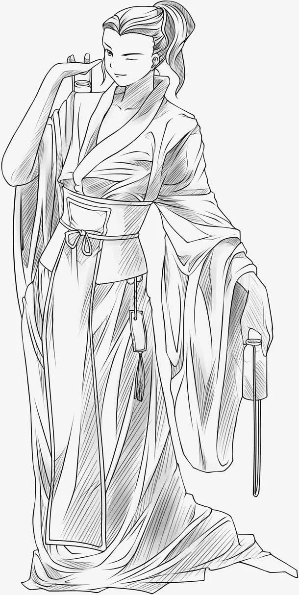 卡通古装免抠