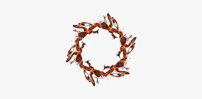 炫光科技背景纹理免抠