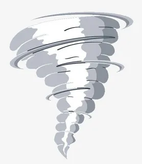 简约灰色气旋图形免抠