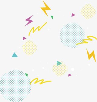 简约几何波普风几何背景免抠手绘/卡通卡通元素