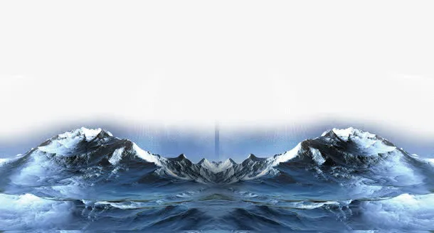 冰山远景免抠