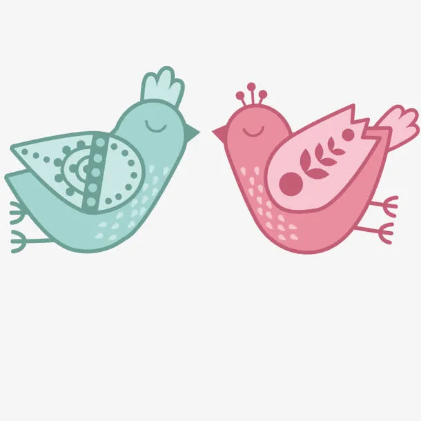 矢量艺术动物小鸟免抠