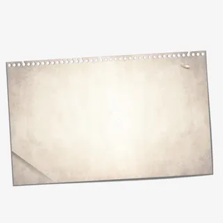 一张旧纸张免抠