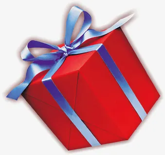 红色春天促销礼盒免抠