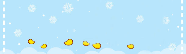 冬天雪景banner创意设计