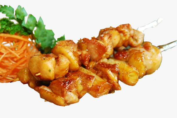 美味鸡肉串PNG免抠