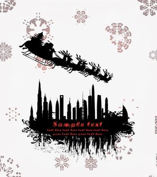 矢量圣诞场景元素免抠免抠