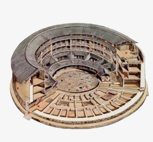 中国风建筑模型免抠