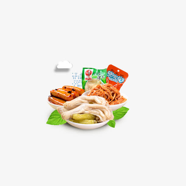 熟食零食图片免抠