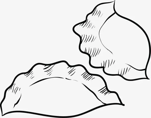 两个饺子免抠