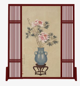 新中式,落地屏风,隔断,小户型,免抠