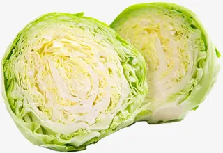 一颗切开的卷心菜免抠