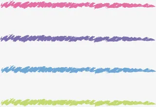 彩色粉笔刷效果免抠