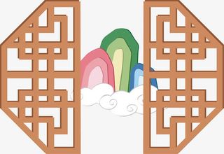 矢量窗框元素png免抠