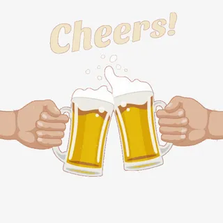 复古海报啤酒免抠