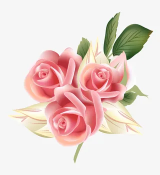 文艺清新花草花环海报设计装饰免抠