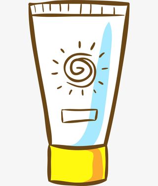 卡通小清新化妆品化妆工具装饰设免抠