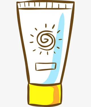 卡通小清新化妆品化妆工具装饰设免抠