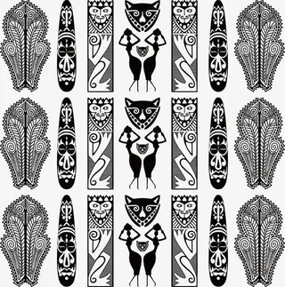 矢量非洲民族花纹图腾免抠