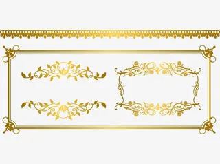 金色边框素材免抠