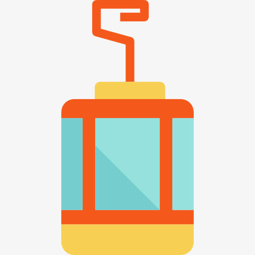 电缆车舱图标免抠