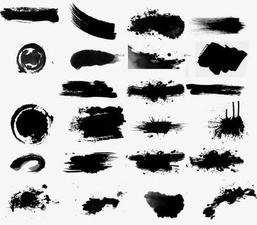 中国风的水墨素材，免抠