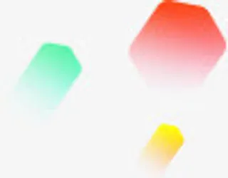 彩色渐变几何图形免抠