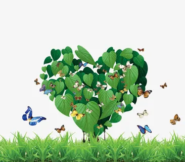 春天绿色展板背景素材免抠其他元素