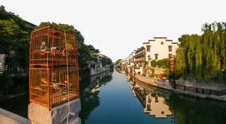 清新唯美秦淮河PNG免抠