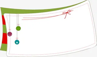 圣诞节卡通标签装饰免抠