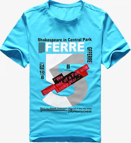 夏日蓝色海报夏季男装免抠