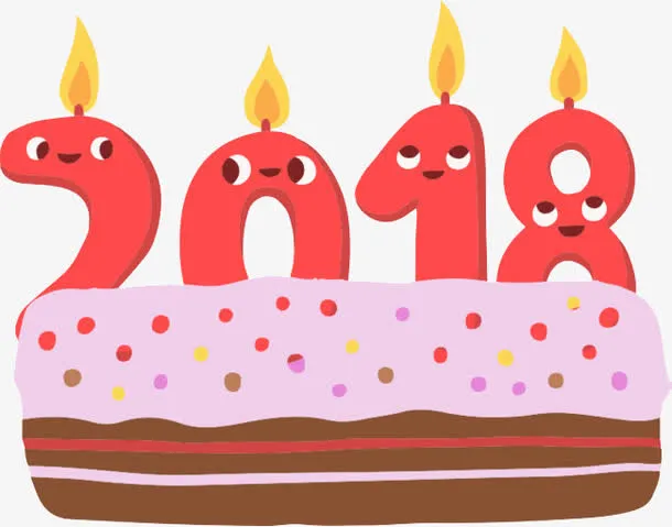卡通数字生日蜡烛免抠