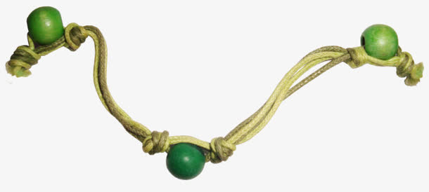 翡翠珠绳索漂浮免抠