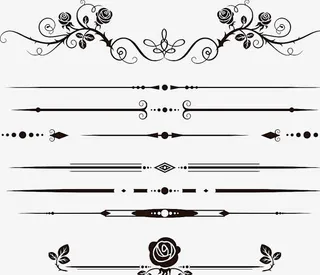 花框标题装饰免抠