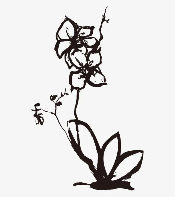 写意梅花免抠