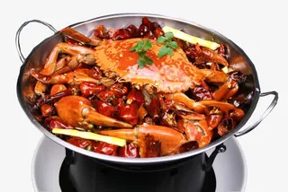 锅仔香辣蟹图片免抠
