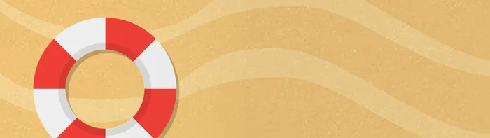 夏季度假游泳圈banner高清