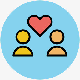 结婚素材 爱心小人免抠