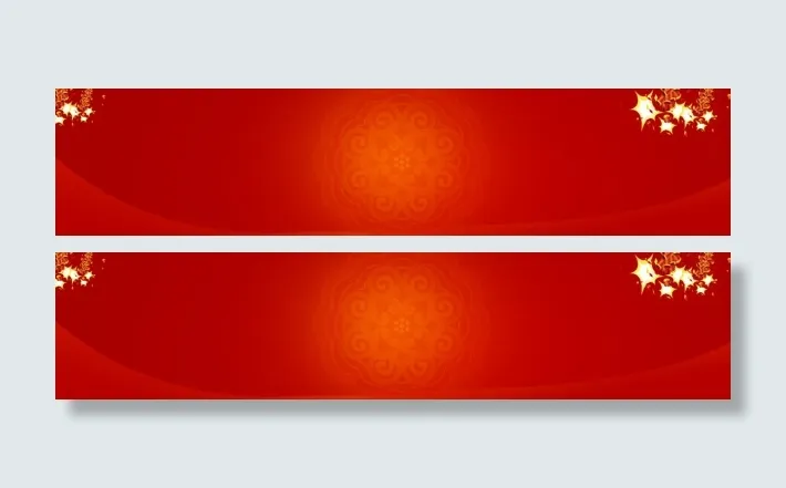 红色新年中国风背景banner