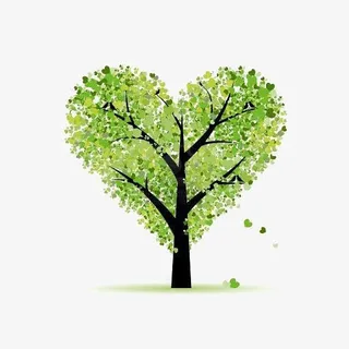 卡通小树插画免抠