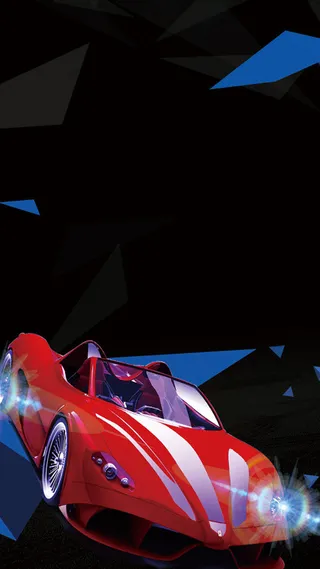 简约汽车模型创意手机端H5背景素材高清